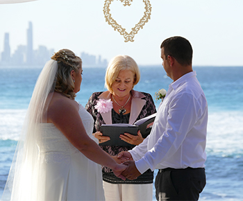 Marry Me Marilyn Wedding Celebrant Cara & Michael Wedding John Laws Park Burleigh Headland Gold Coast